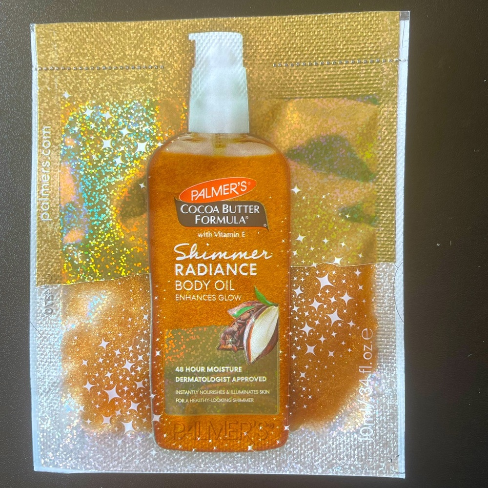 🎁FREE Palmer’s Shimmer Radiance Body Oil Sample Packet
